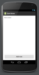 Save Notes Layout